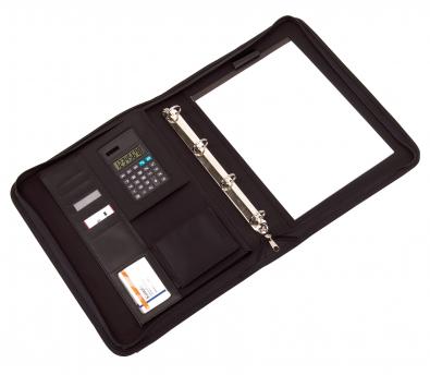 Папка А4 NOBLESSE на молнии, черный NTEU7-94857