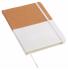Блокнот CORKY, размер DIN A5, коричневый, белый NTEU7-95368