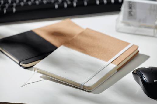 Блокнот CORKY, размер DIN A5, коричневый, белый NTEU7-95368