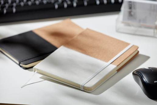 Блокнот CORKY, размер DIN A5, коричневый, белый NTEU7-95368