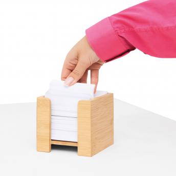 Блокнот-кубик NEVER FORGET BAMBOO, коричневый NTEU7-501140