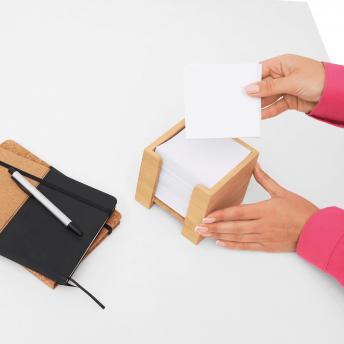 Блокнот-кубик NEVER FORGET BAMBOO, коричневый NTEU7-501140