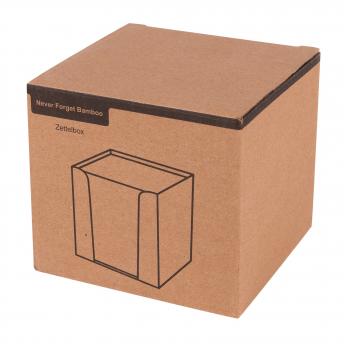 Блокнот-кубик NEVER FORGET BAMBOO, коричневый NTEU7-501140