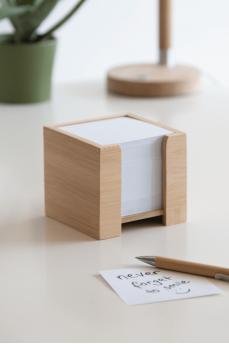 Блокнот-кубик NEVER FORGET BAMBOO, коричневый NTEU7-501140