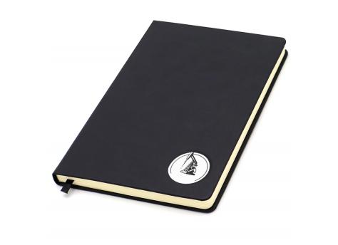 Ежедневник с шильдом-наклейкой - нефть, черный