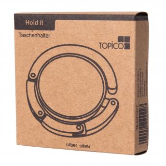 Держатель для сумки HOLD IT, серебристый NTEU7-93765