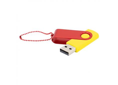 Флешка Designer To Go 2.0 USB 16Gb, желтый/красный