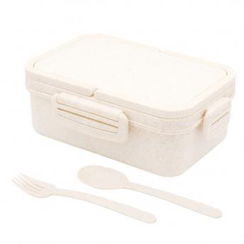 Ланчбокс (контейнер для еды) Inar из пшеничного волокна, бежевый.