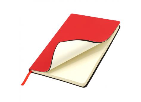 Ежедневник A5 недатированный Simflex в мягком переплёте, красный