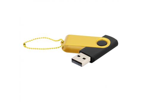 Флешка Designer To Go 2.0 USB 16Gb, черный/желтый