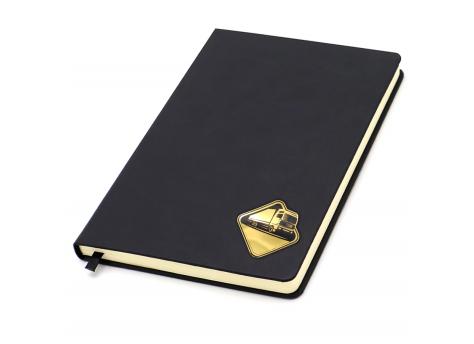 Ежедневник с шильдом-наклейкой - фура, черный