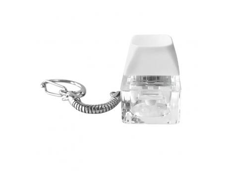 Брелок PUSH ME с LED подсветкой, Белый