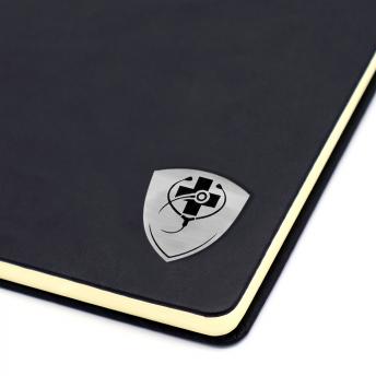 Ежедневник с шильдом-наклейкой - медицина, черный