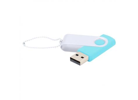 Флешка Designer To Go 2.0 USB 16Gb, бирюзовый/белый