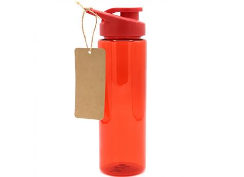 Пластиковая бутылка Ronny To Go с биркой, красная