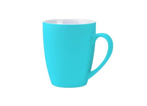 Кружка Elegante софт-тач 350мл, морской волны