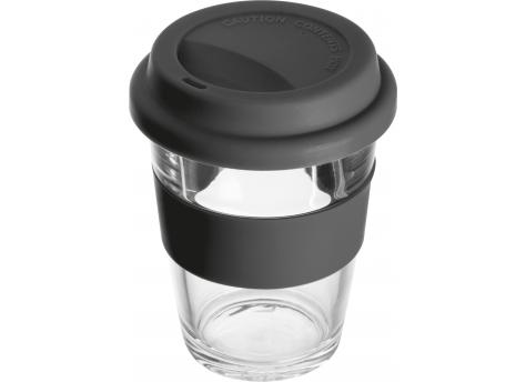 Стеклянный стакан с крышкой 300 мл NTEU9-173212