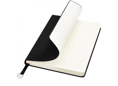 Блокнот A5 Officer в мягком переплёте с металлической биркой, чёрный