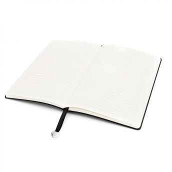 Блокнот A5 Officer в мягком переплёте с металлической биркой, чёрный