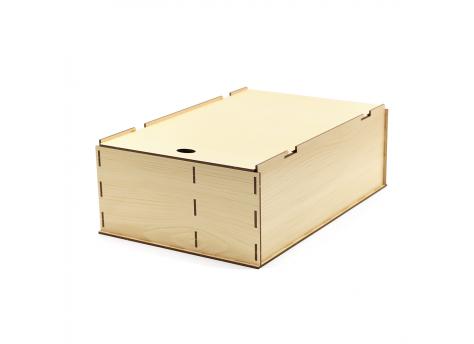 Подарочная коробка ламинированная из HDF 35,5*23,4*12,5 см ( 2 отделения)
