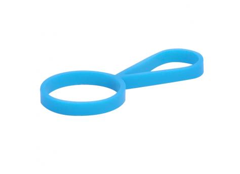 Кольцо-держатель силиконовое для термобутылки Olivia, голубой