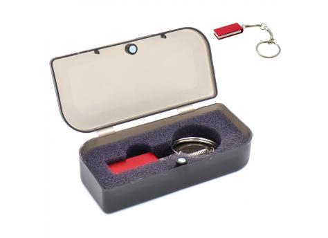 Флешка Slim 16 Гб в футляре, красная