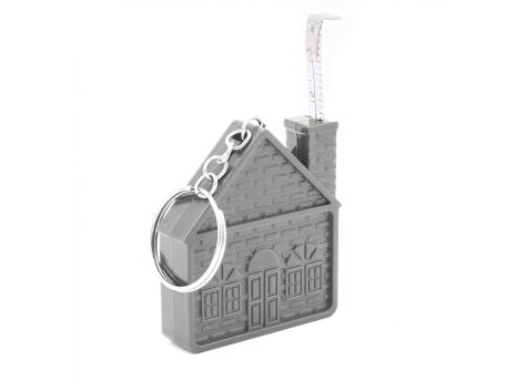 Брелок-рулетка Home, 1 метр, серый