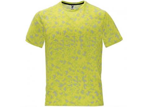 Спортивная футболка ASSEN мужская, ФЛУОРИСЦЕНТНЫЙ ЖЕЛТЫЙ ПИКСЕЛЬ M