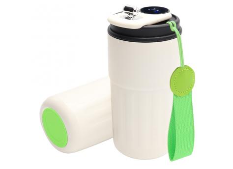 Термокружка Ashly To Go, белая/светло- зеленая