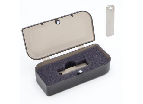 Флешка Rail 16 Гб в футляре, серебристая