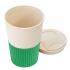 Термостакан пластиковый Wavy с манжетой, зелёный