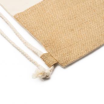 WILKES сумка на шнурке из хлопка/джута GREIGE NTEU38-519032