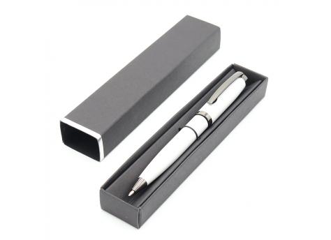 Ручка Betty в коробке Cradle чёрной с серебристым, белая