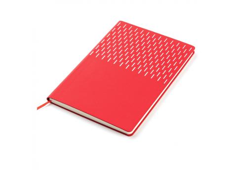 Ежедневник A5 недатированный Esmeralda в мягком переплёте, красный с серебристым