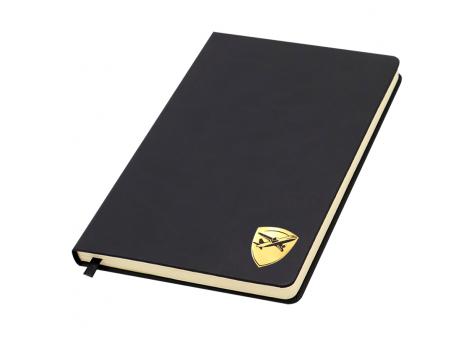 Ежедневник с шильдом-наклейкой - самолет, черный