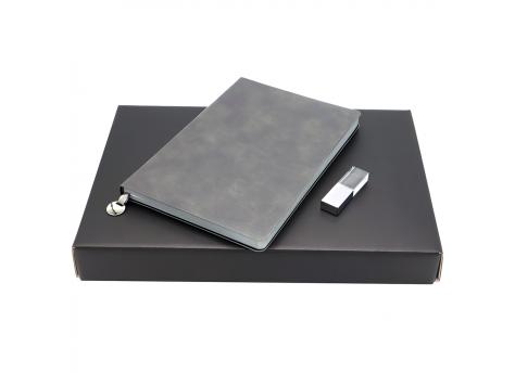 Подарочный набор ЗАМЕТЬ И ЗАПОМНИ, темно-серый