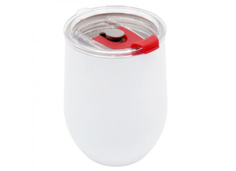 Термокружка с двойной стенкой Coffixx To Go, белая/красная