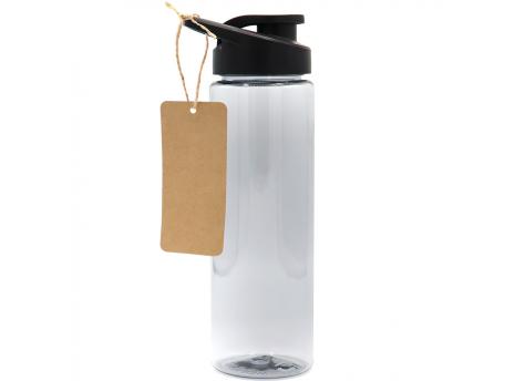 Пластиковая бутылка Ronny To Go с биркой, чёрная