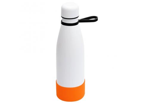 Термобутылка герметичная вакуумная Olivia To Go, белый/черный/оранжевый