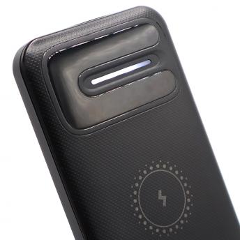 Внешний аккумулятор Odyssey, 10000 mAh с беспроводной зарядкой, черный