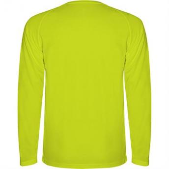 Спортивная футболка MONTECARLO L/S мужская, ФЛУОРЕСЦЕНТНЫЙ ЖЕЛТЫЙ M