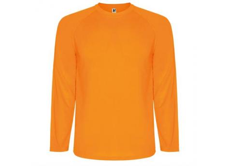 Спортивная футболка MONTECARLO L/S мужская, ФЛУОРЕСЦЕНТНЫЙ ОРАНЖЕВЫЙ XL