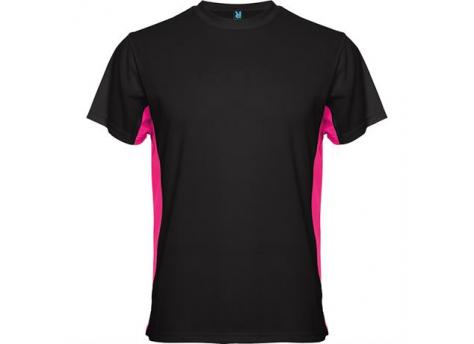 Спортивная футболка TOKYO мужская, ЧЕРНЫЙ/ФУКСИЯ S