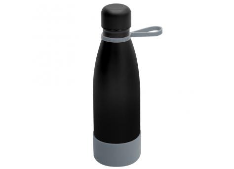 Термобутылка герметичная вакуумная Olivia To Go, чёрный/серый