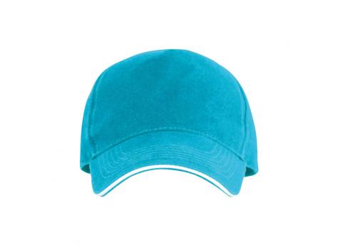 Бейсболка 5-панельная ERIS, Бирюзовый