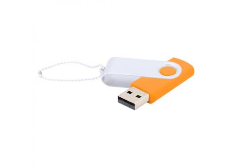 Флешка Designer To Go 2.0 USB 16Gb, оранжевый/белый