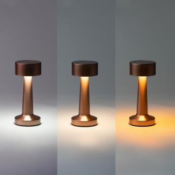 Настольная лампа REIKI cо встроенной батареей, золотой