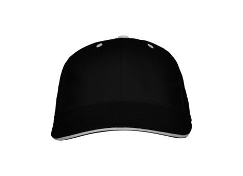 Бейсболка 6-панельная PANEL, Черный