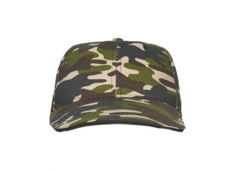 Бейсболка 6-панельная PANEL, Лесной камуфляж