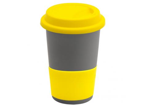 Кружка Magic To Go, серый/ желтый